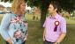 Carla, Green Party candidate for Kinson North By-election, explains to Ukip candidate why fracking is important to residents.