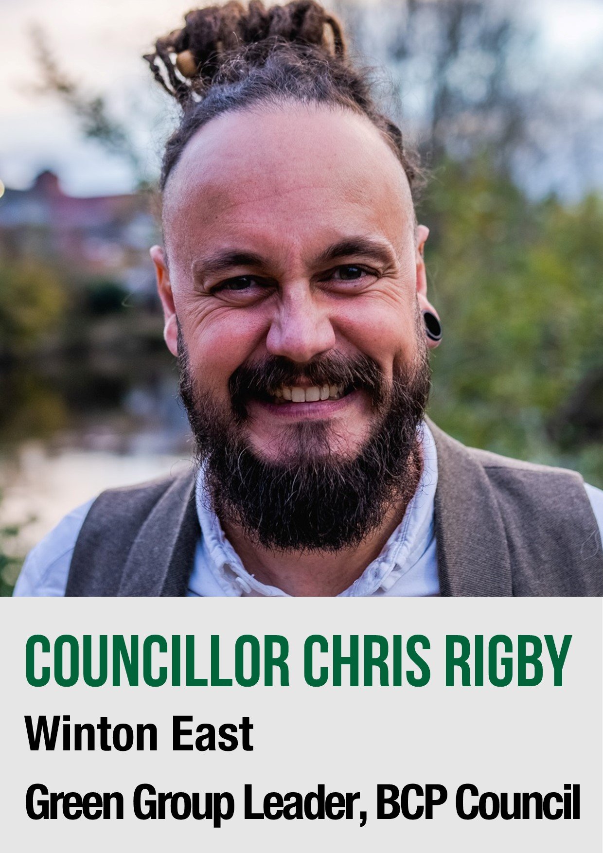 Green Councillor Chris Rigby, Winton East, BCP Council
