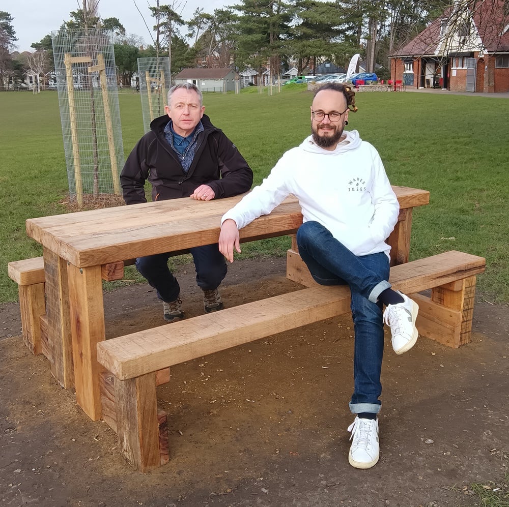 New picnic bench at Winton Rec
