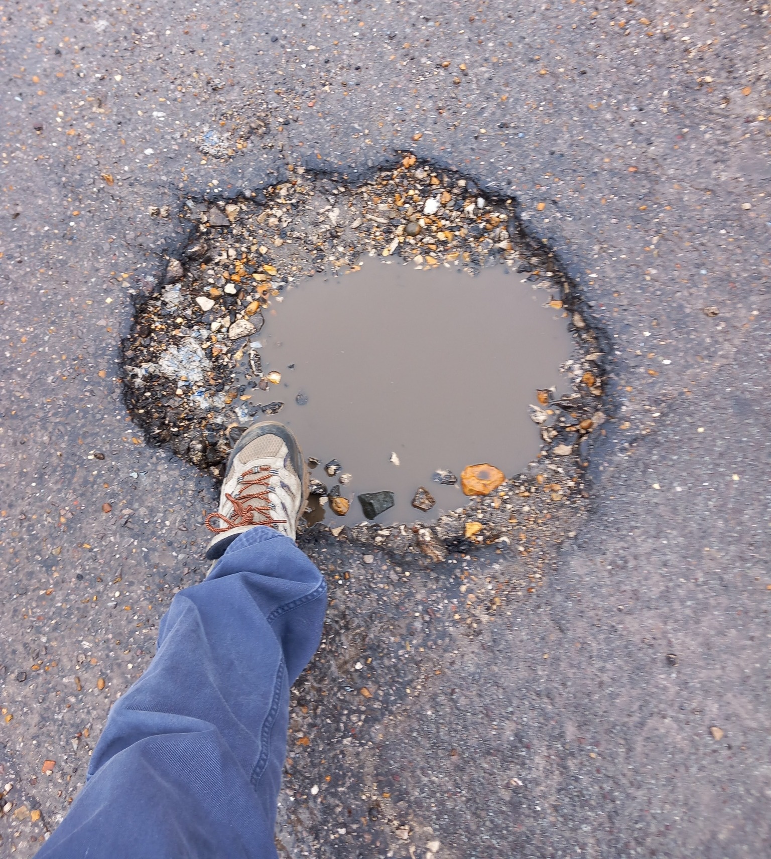 Another pothole in Winton East reported by Simon Bull