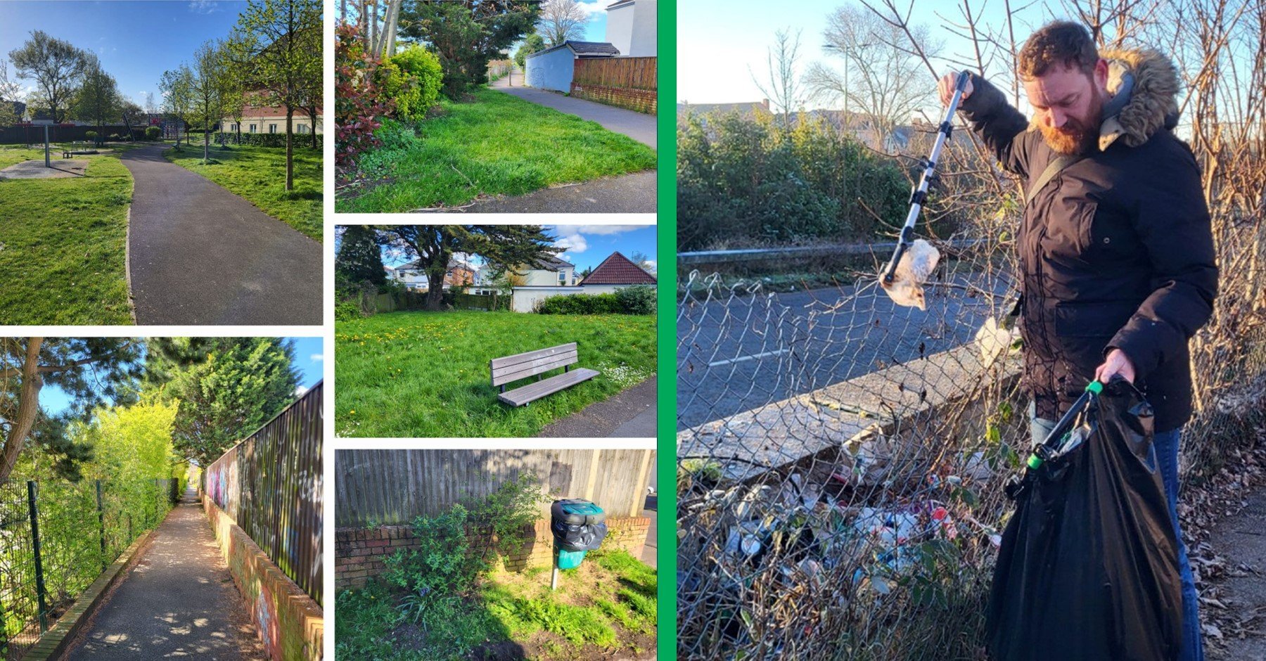 Cyril Park and alleyways cleared of litter and fly-tipping